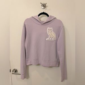 Women’s OVO cropped hoodie - light purple - medium